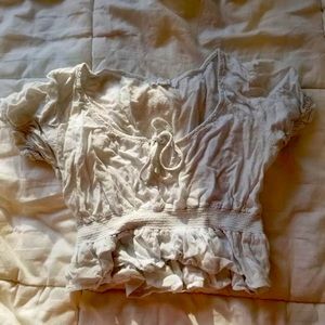 Cropped baby doll tee